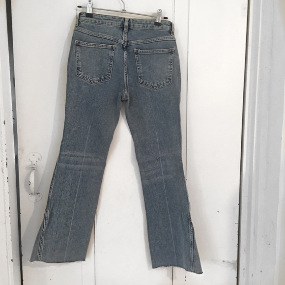 NWT Free People Lightwash Cropped Straight Jeans - Picture 4 of 6